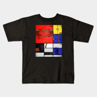 Piet Mondrian Art Kids T-Shirt